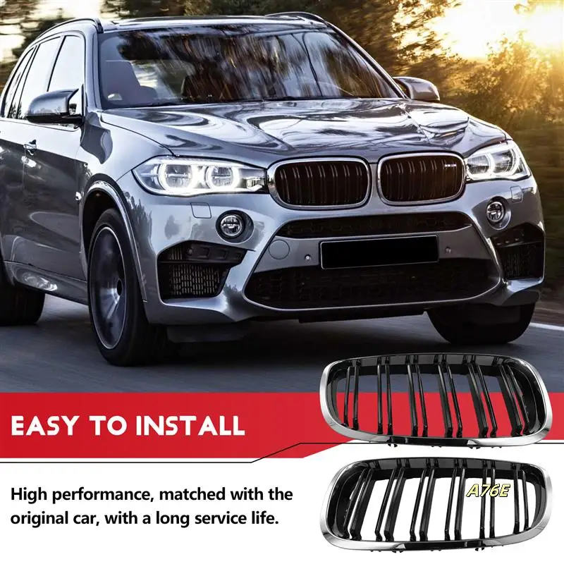 

Car Front Kidney Grille For BMW E70 E71 X5 X6 2007-2013 Dual Slats 51137157687 51137157688