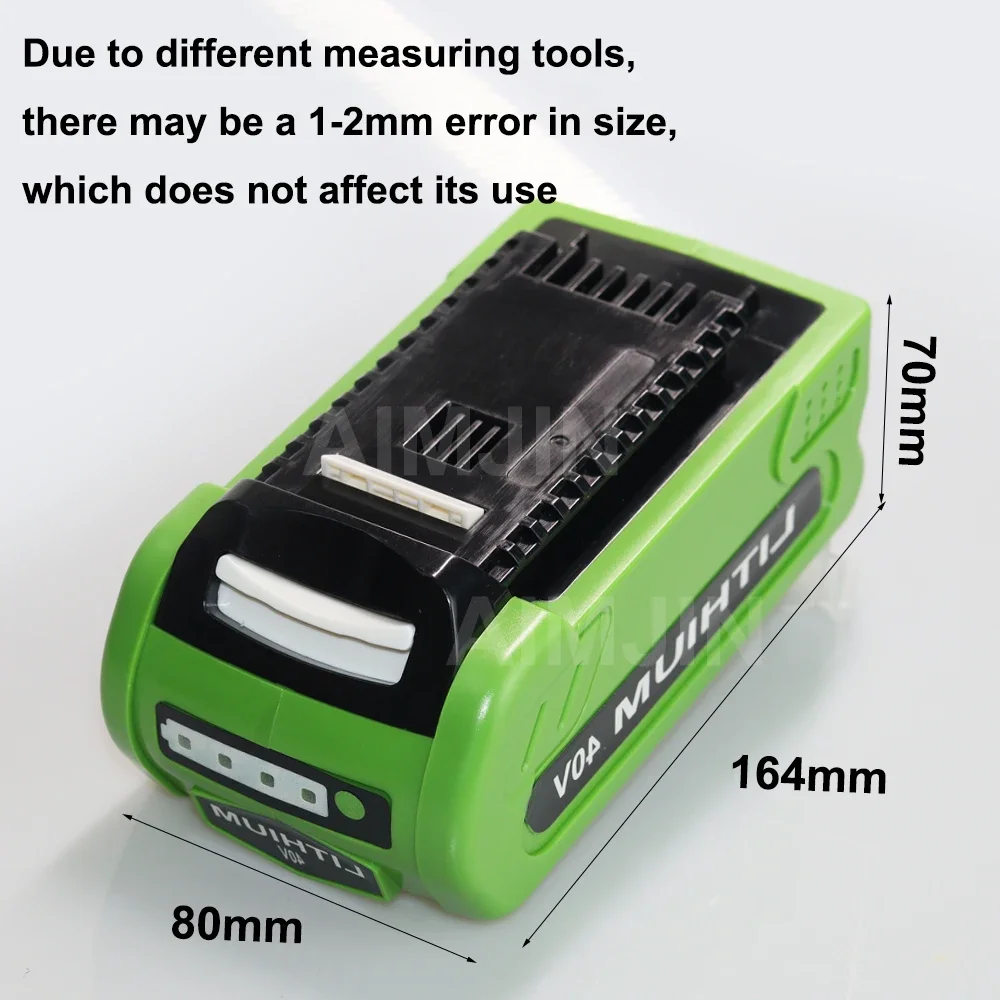 GreenWorks 용 40V 리튬 이온 충전지 3000mAh 29462 29472 29282 G-MAX GMAX 잔디 깎는 기계 전동 공구 배터리