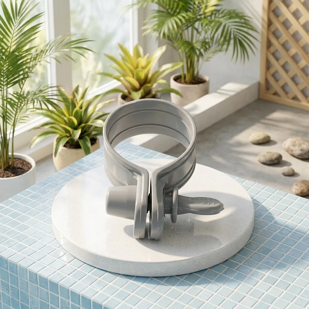 6pcs Hose Clamps For Aboves Ground 32-38 Mm Pool Hose Diving Rustproof Quick Setups  Adjustable Pool Hose Clamps Parts