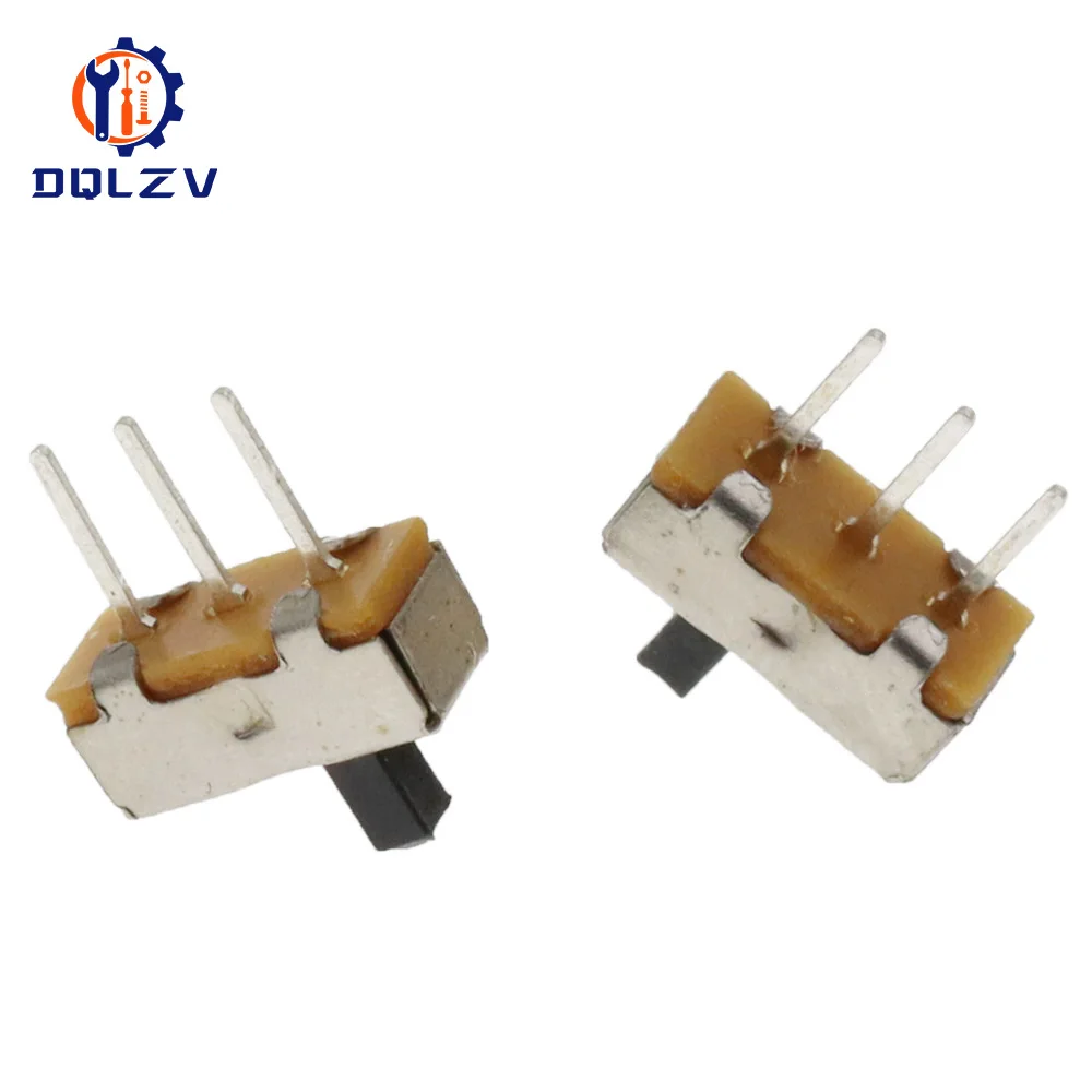 SS12D00 Interruptor on-off mini Slide Switch 3pin 1P2T 2 Position High Quality Toggle Switch Handle length:4MM