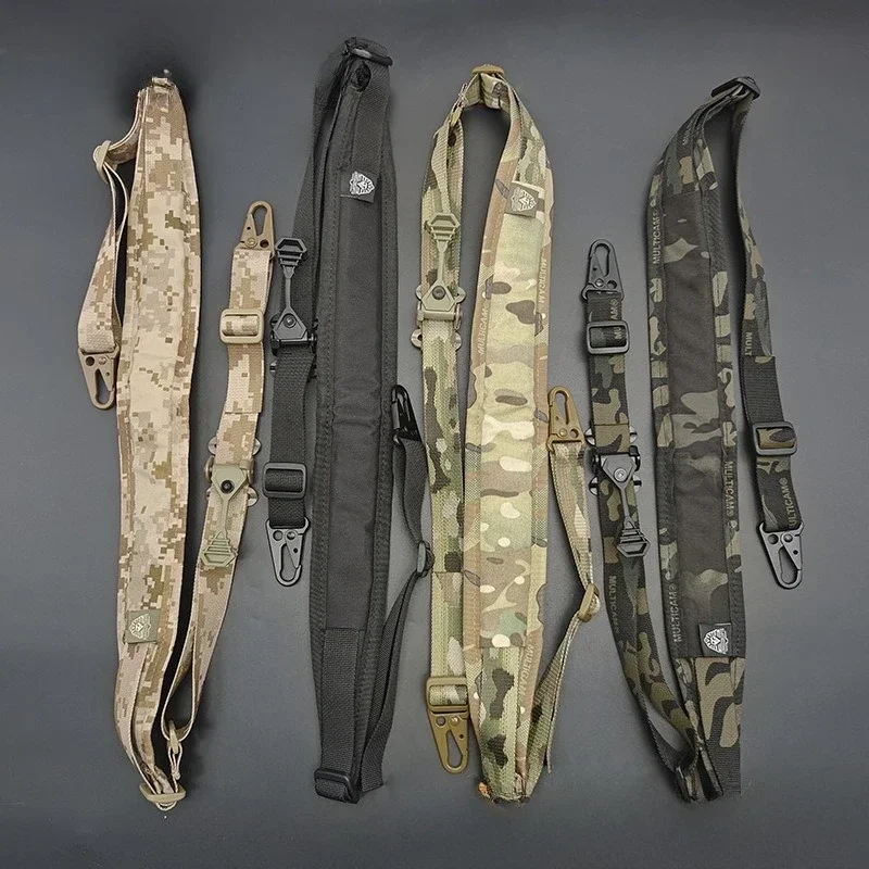 QD buckle safety rope single and double point strap double point pharaoh strap American multi-functional shoulder strap lanyard