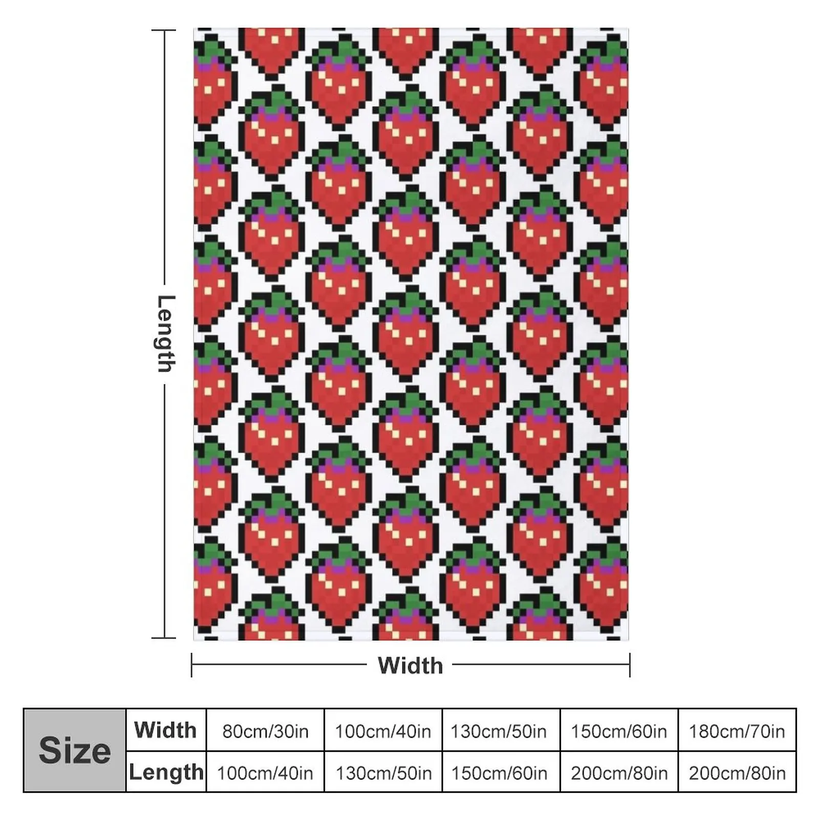 Celeste - Strawberry Sprite Throw Blanket For Sofa Thin Hairys Multi-Purpose Blankets