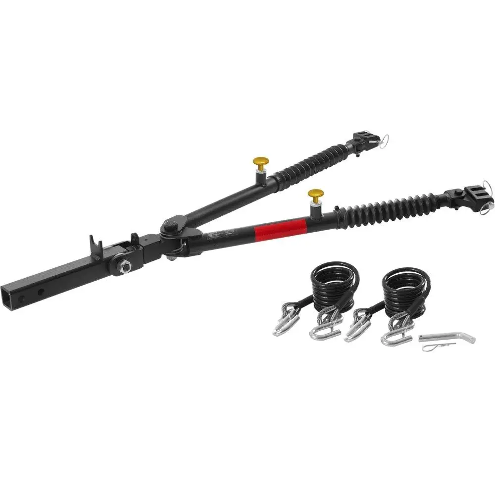 

Tow Bar Bumper Mount Tow Bar 7500 lbs Fits 2-inch Connector with Ropes
