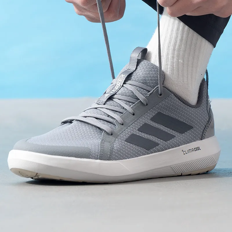 Adidas Mens Water Shoes Terrex JR1821 Climacool Breathable Quick Dry Outdoor Sneakers Grey