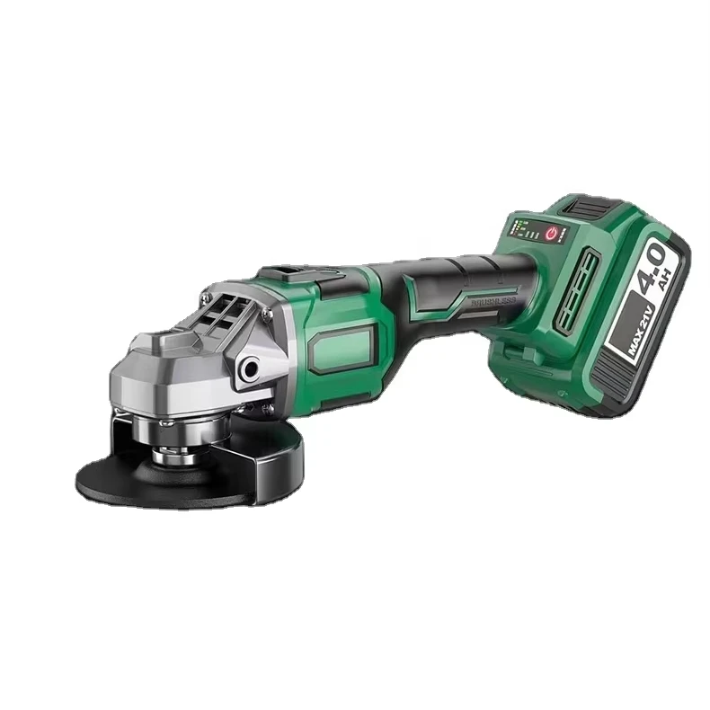 

Профессиональная промышленная аккумуляторная угловая шлифмашина 21В с батареей 4.0Ач, бесщеточным двигателем 8500 об/мин, быстрым зарядным устройством для обработки поверхностей