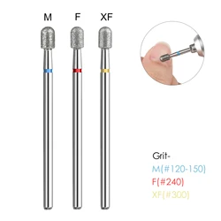 Manicure Drill Bits Diamond Nail Drill Tips Milling Cutter Bit Nails 3/32