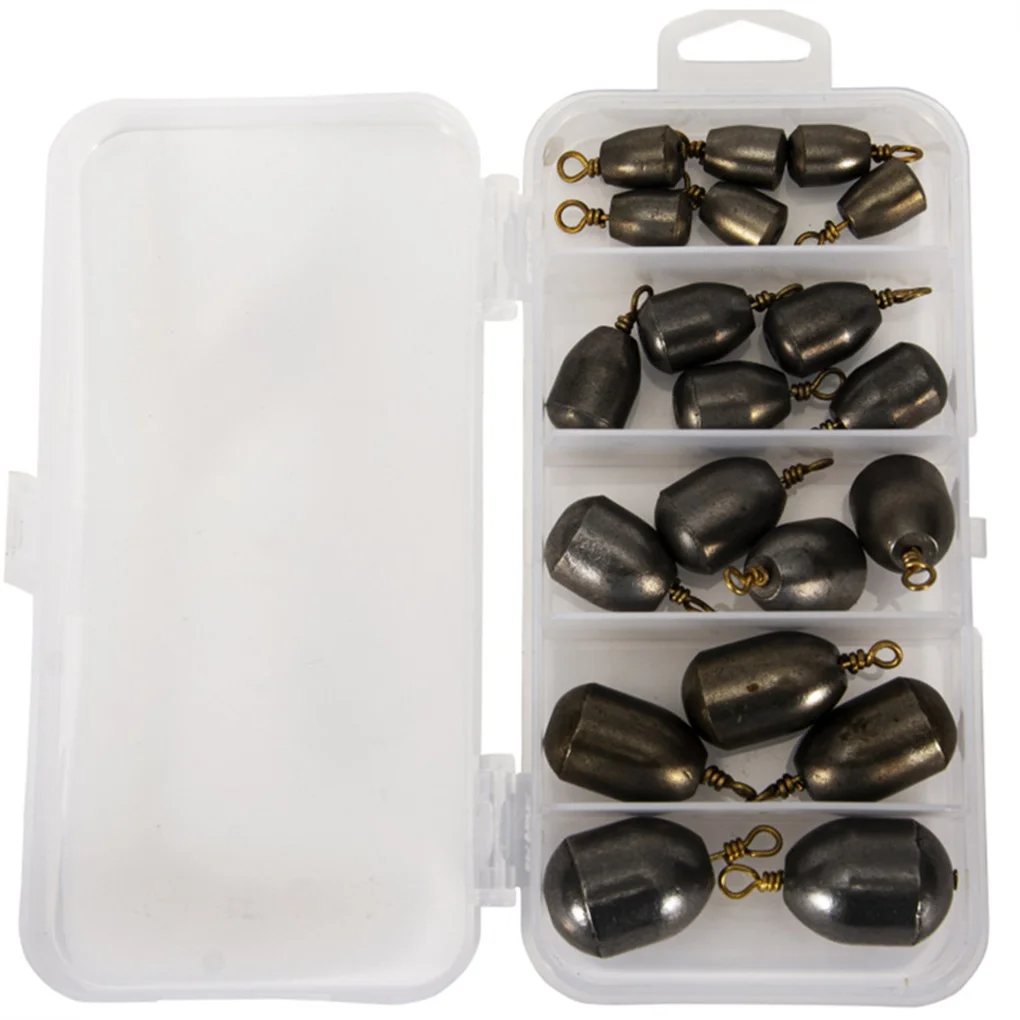 

20 Pieces Fishing Sinkers Exquisite Appearance Durable Wear-resistant Choices Professional Use Waterproof New-style Pendant Hook
