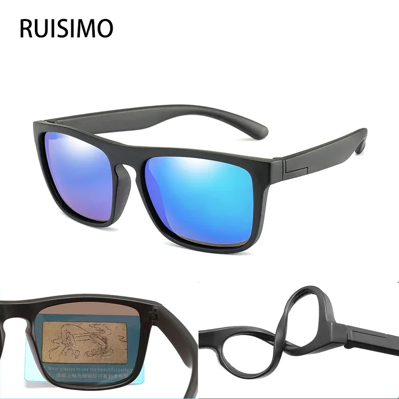 Kinder-Sonnenbrille UV400-Schutz Vintage Marke Polarisierte Kinder-Sonnenbrillen für Mädchen und Jungen Mehrfarbige Brillen
