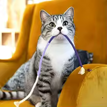 1PC Cat Bite Rope Toy Grinding Teeth Durable Teasing Cat Rope To