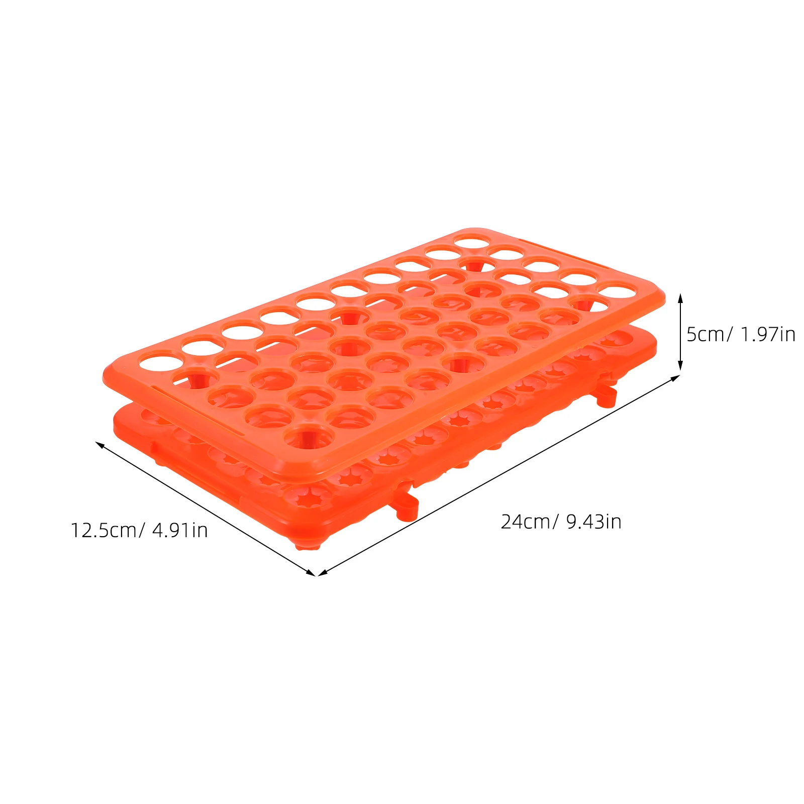 50 Hole Tube Rack ange 18mm Gasket Lab Reagent Rack Hospital Blood Sample Holder Plastic Test Tube Stand