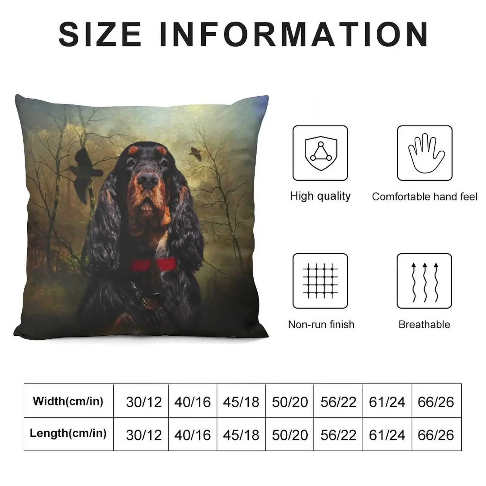 Gordon Setter , Getting Started Woodcock Hunting Throw Pillow Custom Cushion Photo Luxury Pillow Case pillow pillowcase