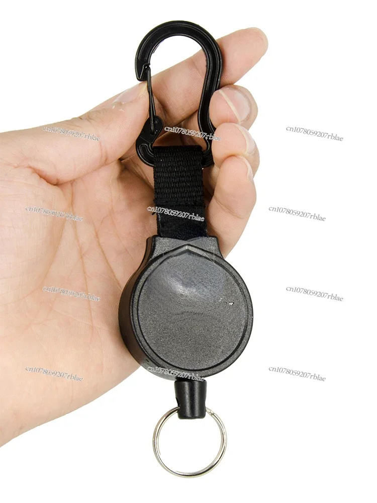 Rebound Drawstring Off-Road Bench Microphone Stretch Hook Retractable Keychain