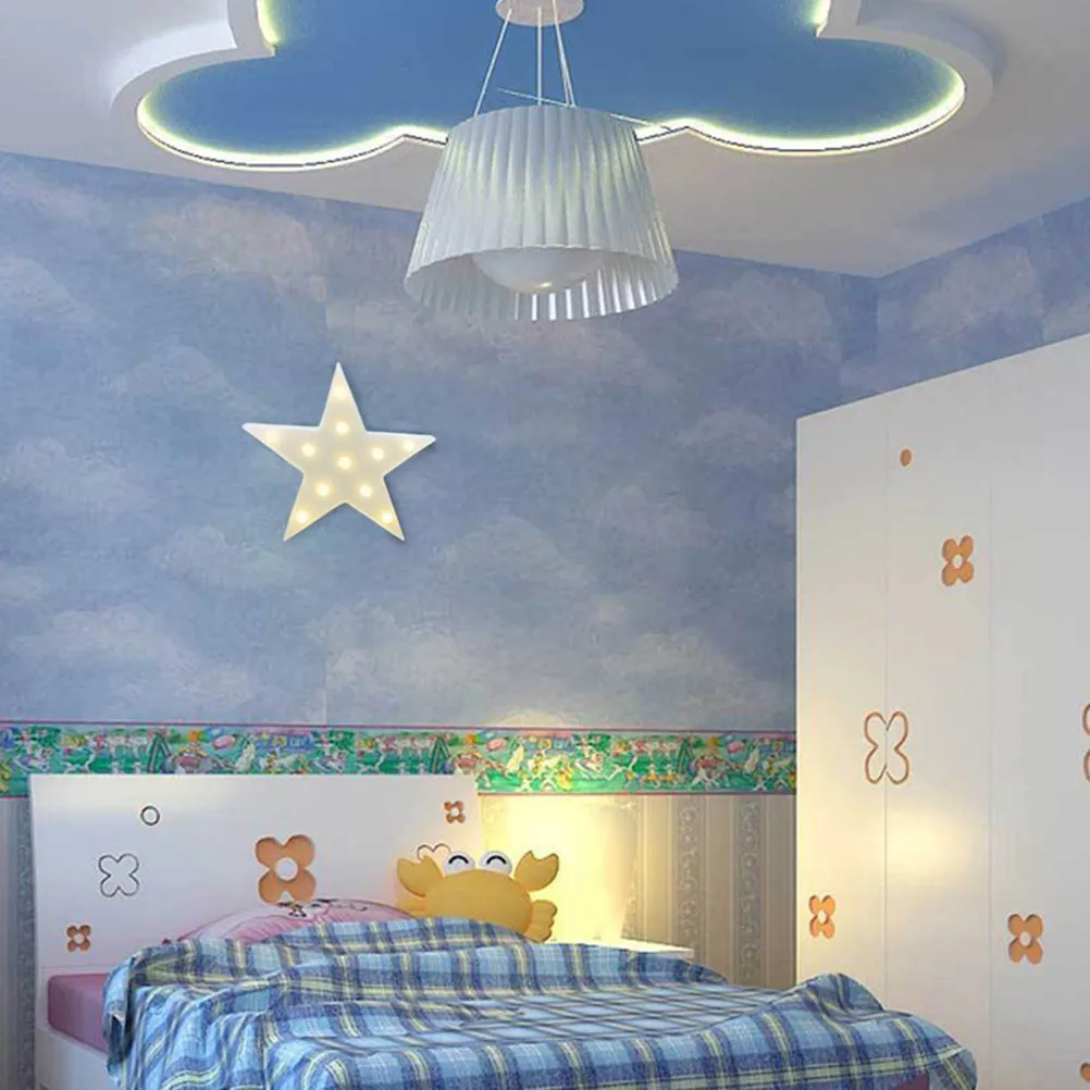 

Светодиодный светильник в форме звезды с 11 лампочками для внутреннего и наружного декора: Рождество, свадьба, вечеринка, детская комната, украшение стен