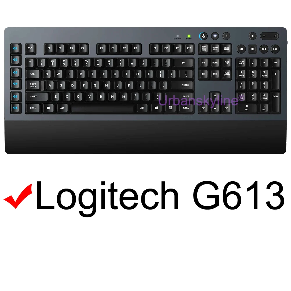 G613 Keyboard Cover for Logitech G613 for Logi G613 Mechanical Protective Protector Skin Case Silicone Funda