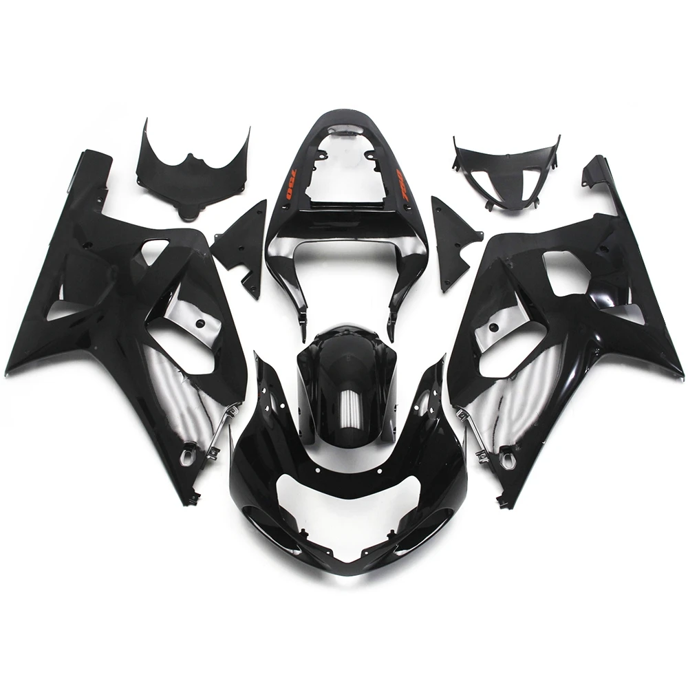 Motorcycle Kuip Kit ABS Injectie Plastic Body Volledige Carrosserie Cowl Zwart Voor GSXR GSXR600 GSXR750 2001 2002-2003 K1 K2 K3 - afbeelding 2