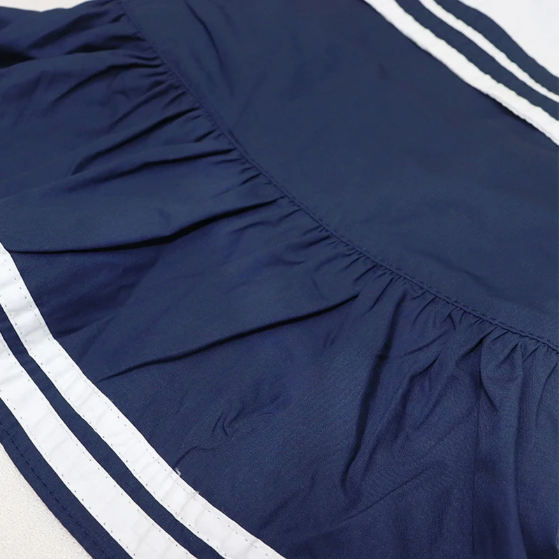 ربيع الخريف مصمم جميل ريترو كلية البحرية طوق أنثى الكلب فستان ل فستان البلدغ قصير وأنيق جودة عالية #6