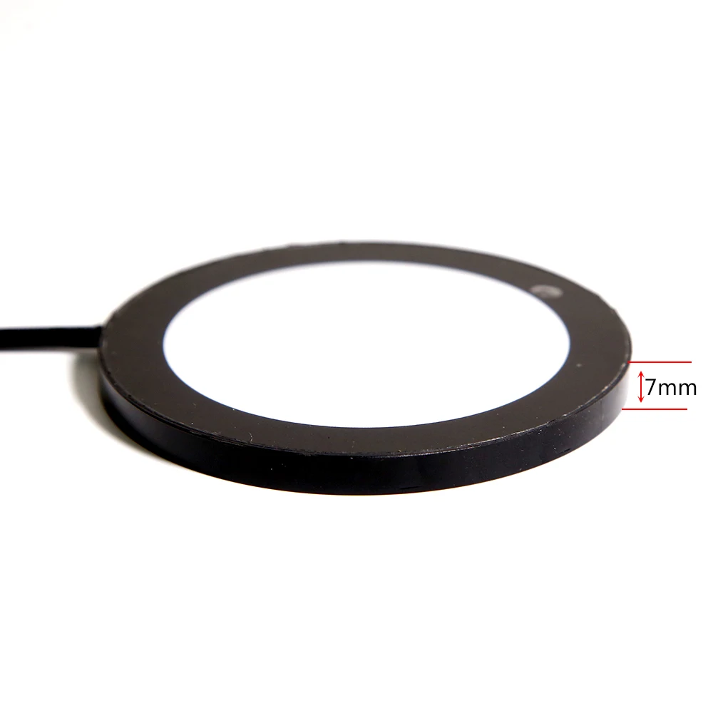 Diameter 90mm Base Light Microscope LED Ring Light Source Adjustable Plane Light Source Volume Inspection Industrial Lamp