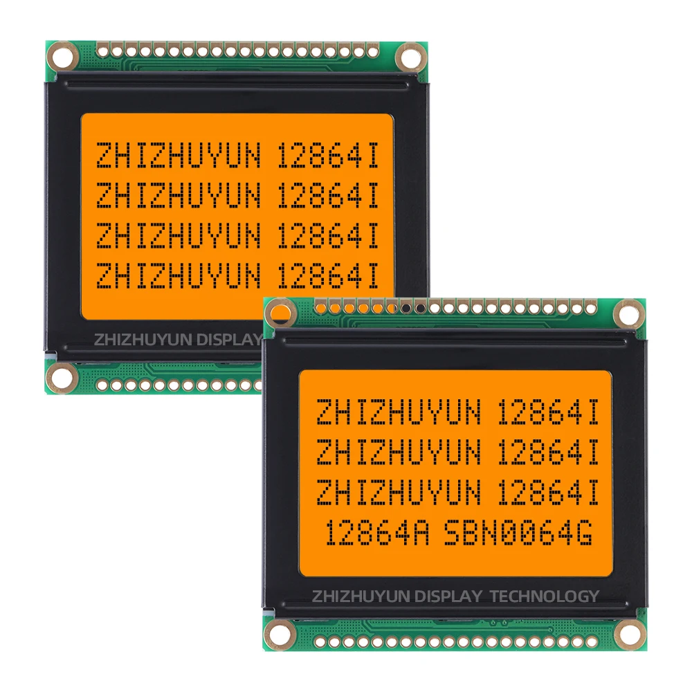 그레이 필름 블루 폰트 LCD 모듈, 안정적인 제품 공급, 128x64 LCD 모듈 구조, 54mm x 50mm, 12864I