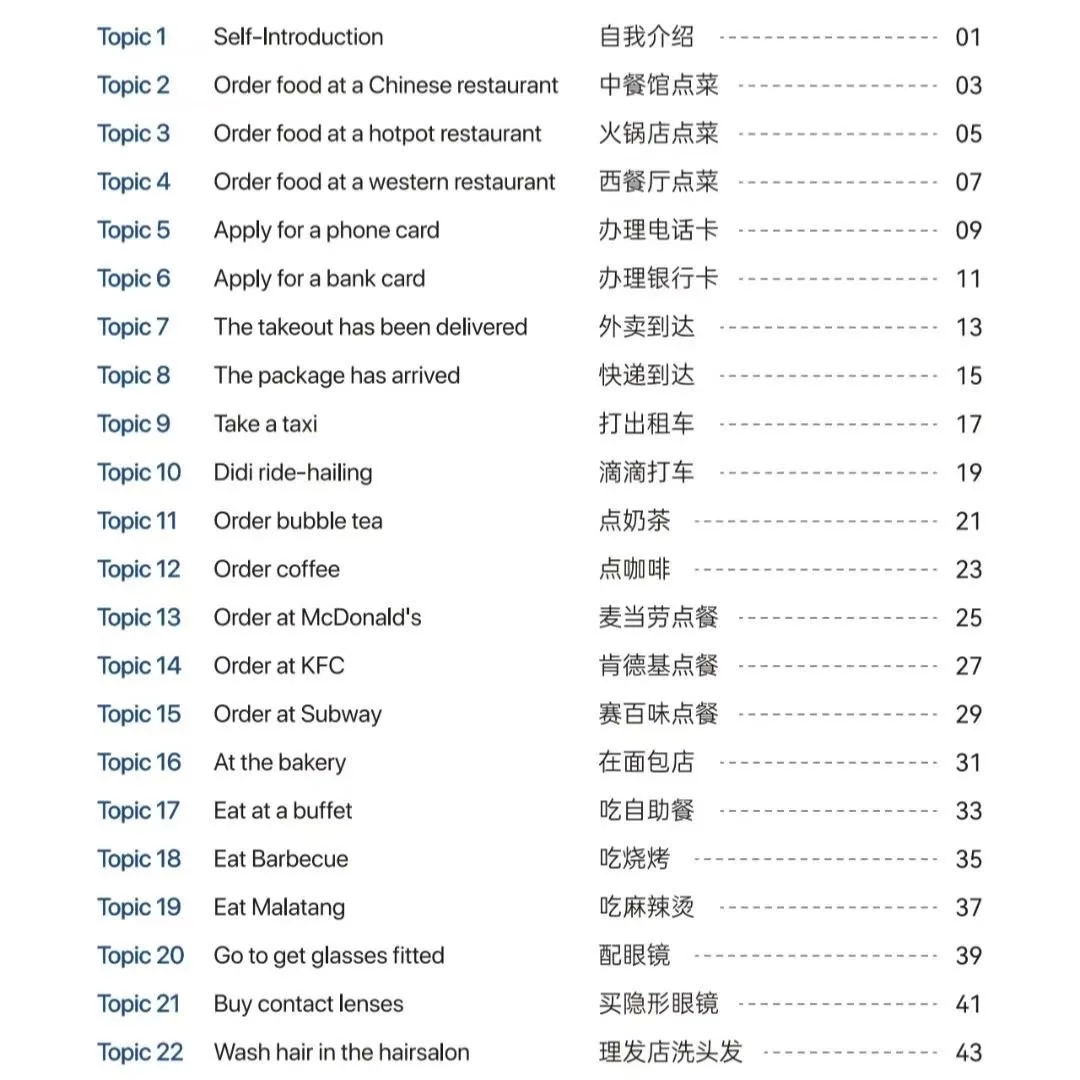 100 sujets chinois à rayons quotidiens pour débutant fluent en 3 mois, livre d'apprentissage immersif pour l'auto-apprentissage