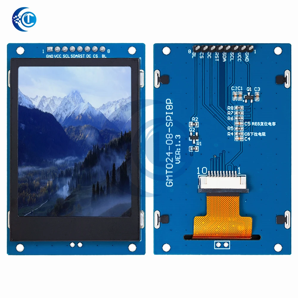 شاشة عرض TFT SPI 65K مقاس 2.4 بوصة 240*320 شاشة عرض ذكية 8P Drive IC ST7789 وحدة محرك IC #5