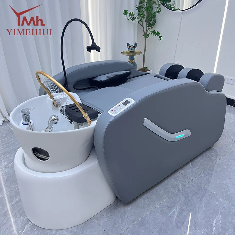 

Professional Modern Spa Head Salon Hair Washing Head Spa Therapy Shampoo Massage Bed