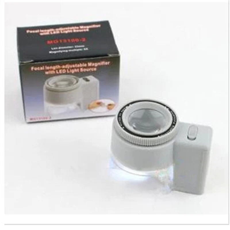 Imagem -06 - Iluminado Lupa tipo de Cilindro de Vidro Espelho com Escala Espelho de Leitura Lupa Foco Ajustável com Luz Led 8x