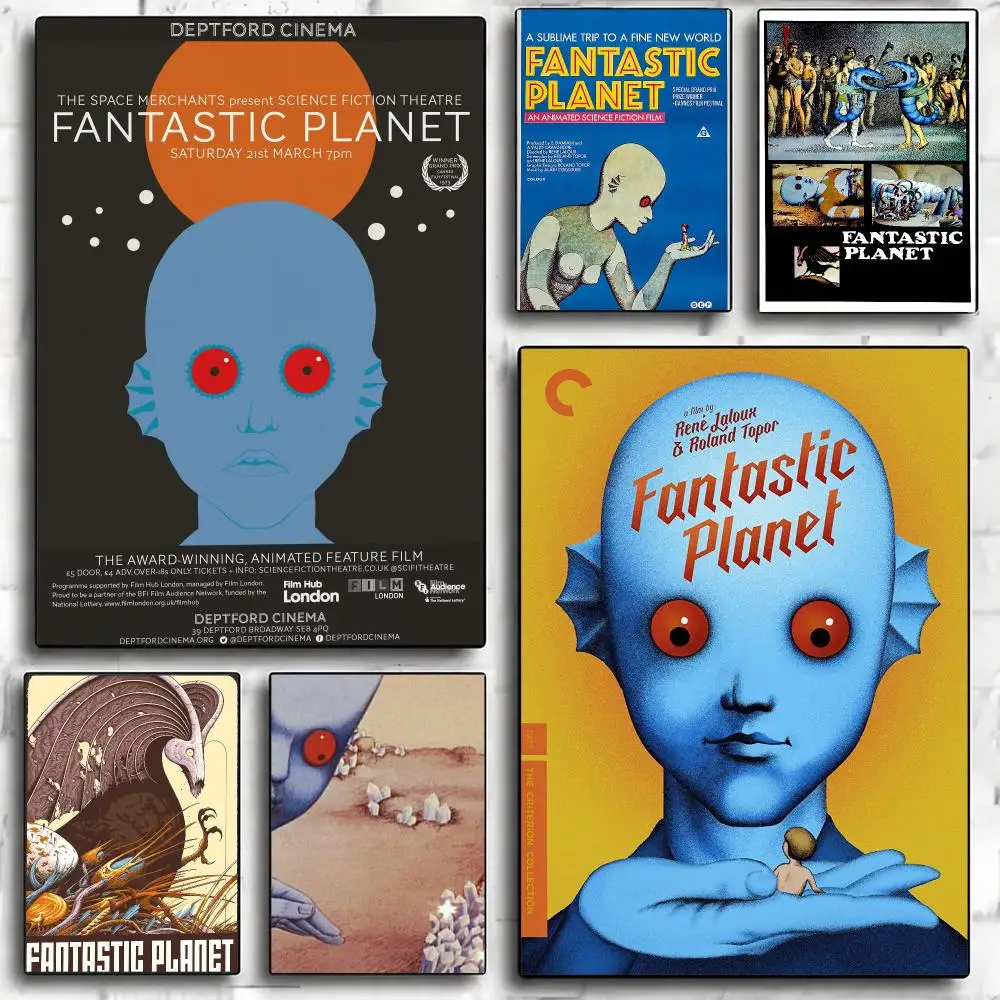anime F-Fantastic Planet-T Poster Minimalist Wall Sticker for Cafe Office Bar Home Decor and Gift