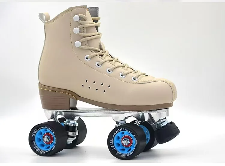 Sepatu Roda Dua Baris, Sepatu Roda Pria dan Wanita untuk Figure Skating, Sepatu Roda Empat Roda untuk Lapangan Roda