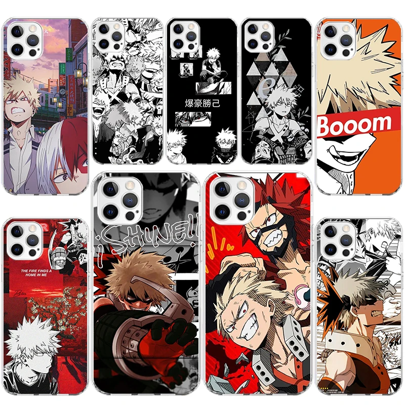 My Hero Bakugou Katsuki Soft Silicone Phone Case For Apple iPhone 11 14 15 16 Pro 12 13 Mini XR X XS Max 7 Plus 8 + Fundas Cover