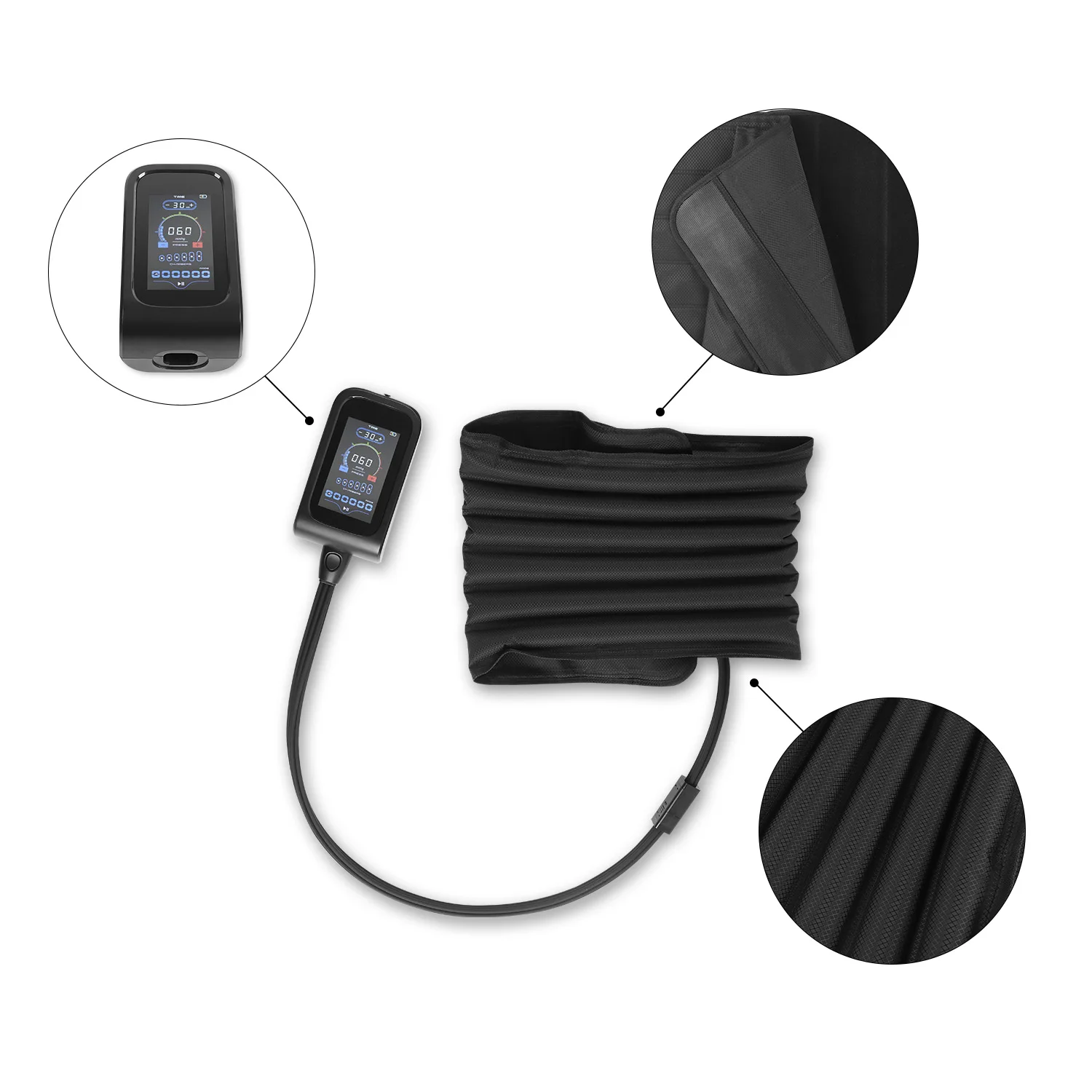 Waist Air Compression Massager, 6 and 8 Chamber Pressure Boots, Leg Recovery System, Pain Relief, Circulation Improvement
