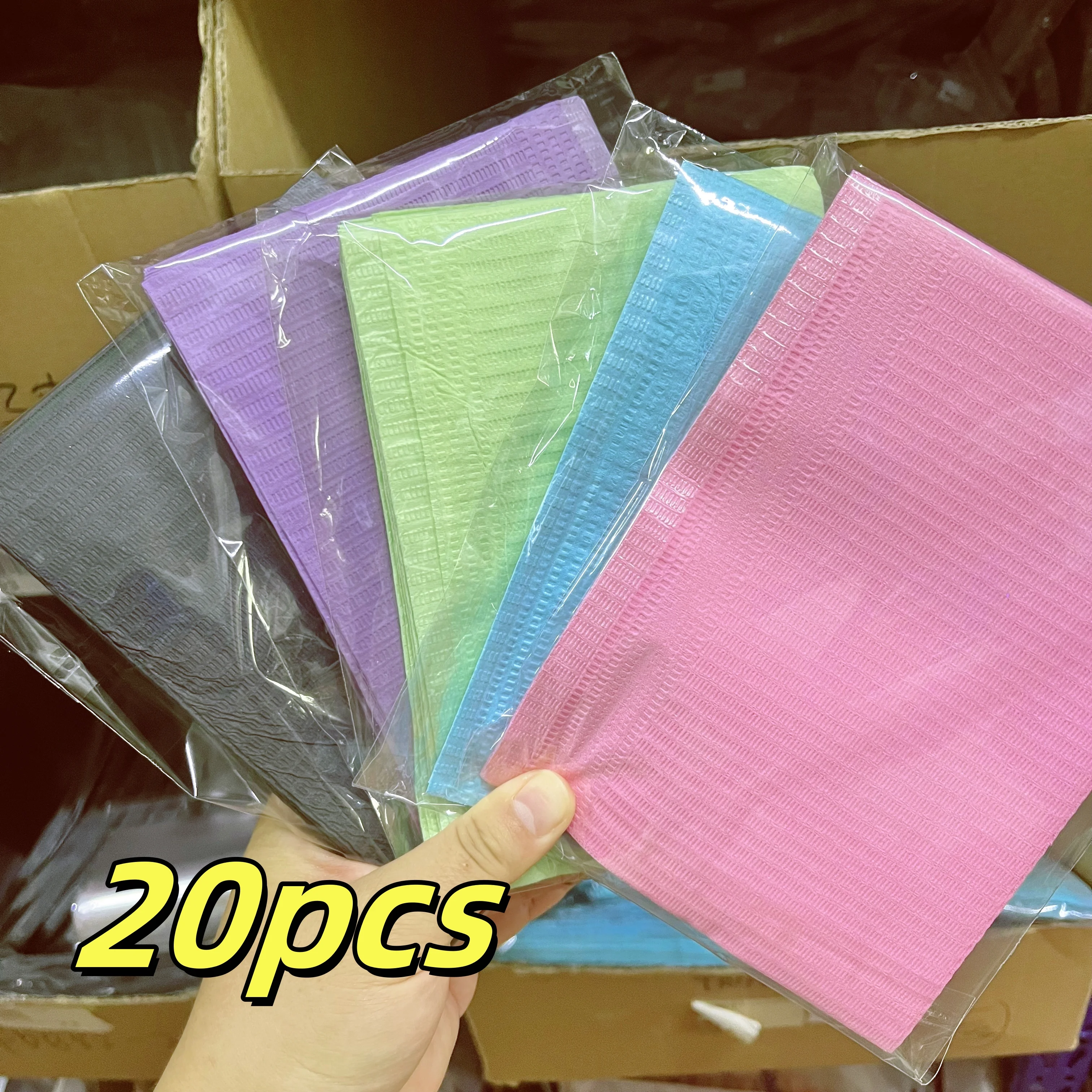 

20 шт. смешанный мягкий толстый одноразовый складной водонепроницаемый коврик для татуировки, коврик для стола, акриловые инструменты для практики маникюрного салона
