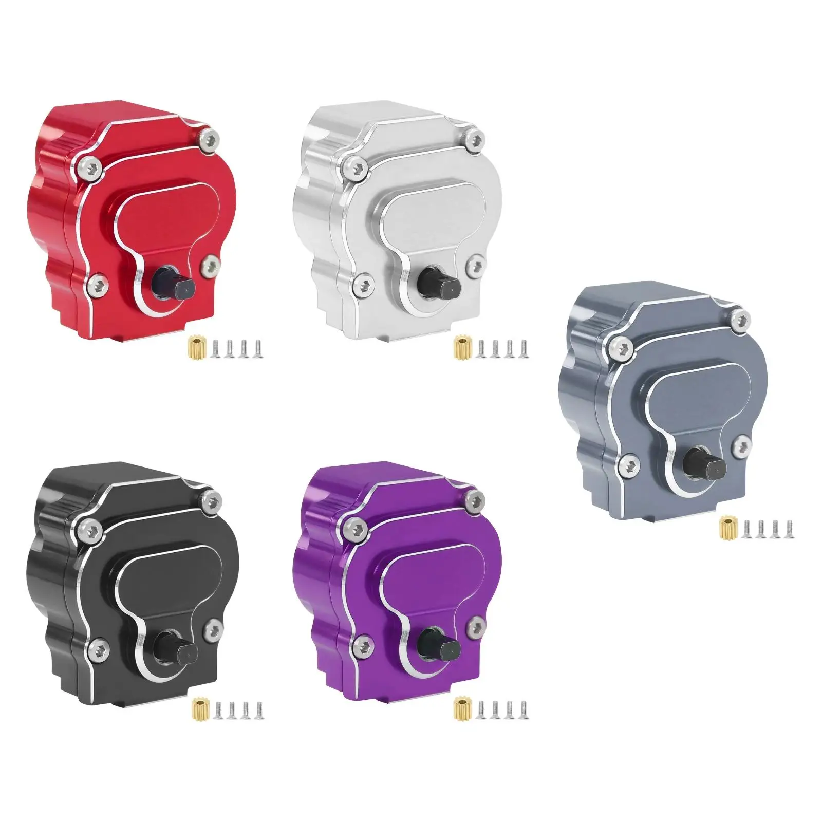 CNC-Aluminiumlegierungsgetriebe mit Stahlgetriebe als Ersatz für 1/18 ferngesteuertes Auto, Upgrade, DIY-modifiziertes Zubehör