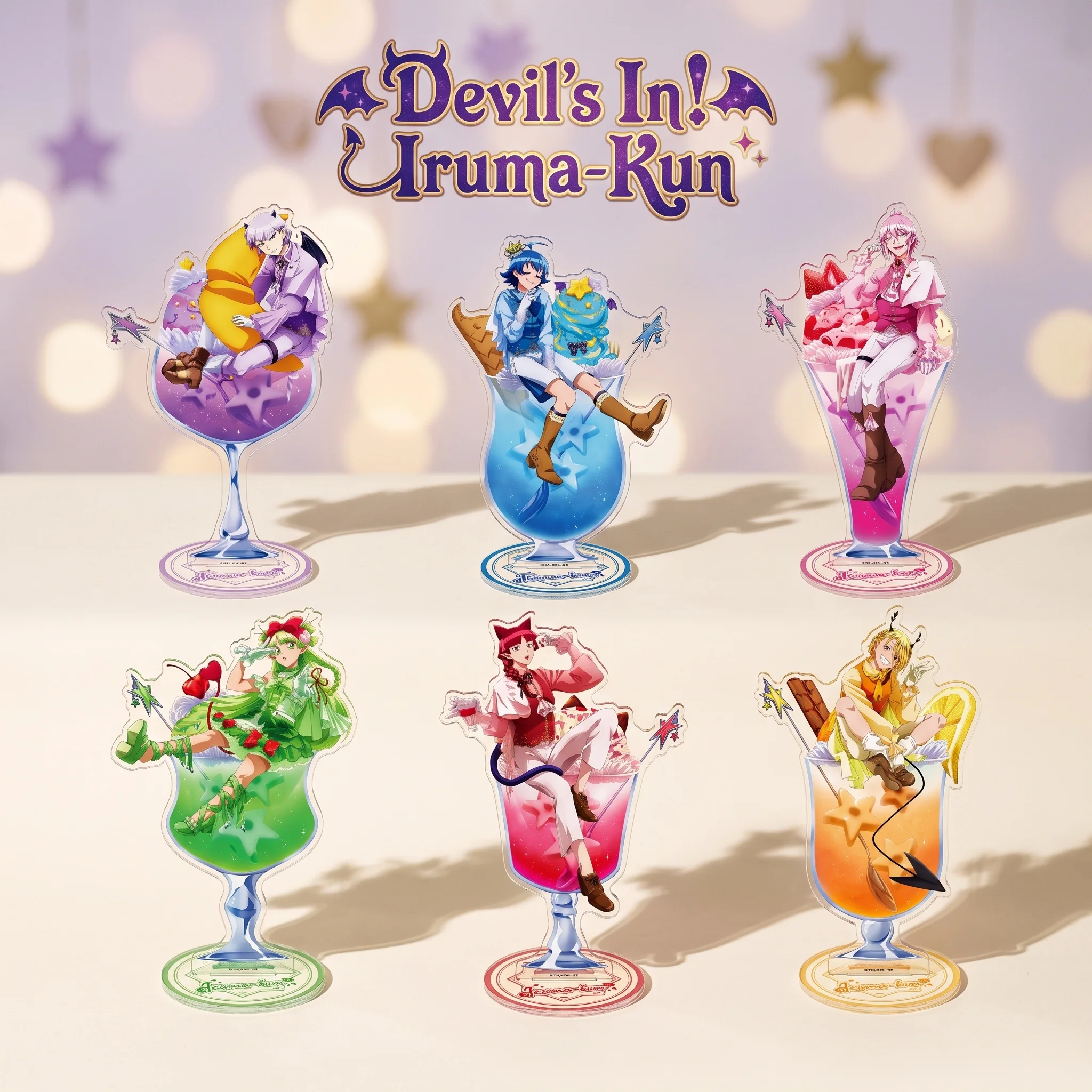 Devil's in! Iruma-kun Suzuki Alice Valac Clara Cream Soda 10&15CM Acrylic Stand Keychain Anime Stand Desk Decor Display Gift