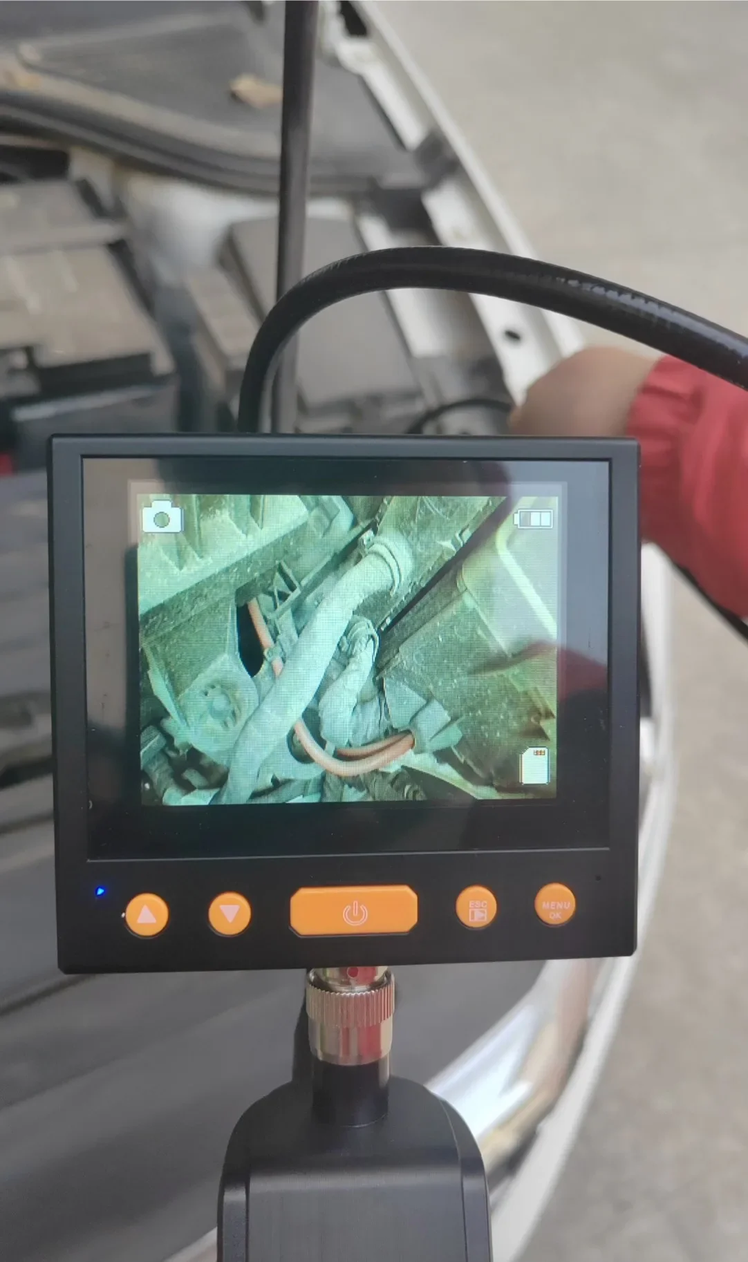 Two Ways 360 Degree Industrial Inspection Auto Snake Video Articulating Borescope Camcorder