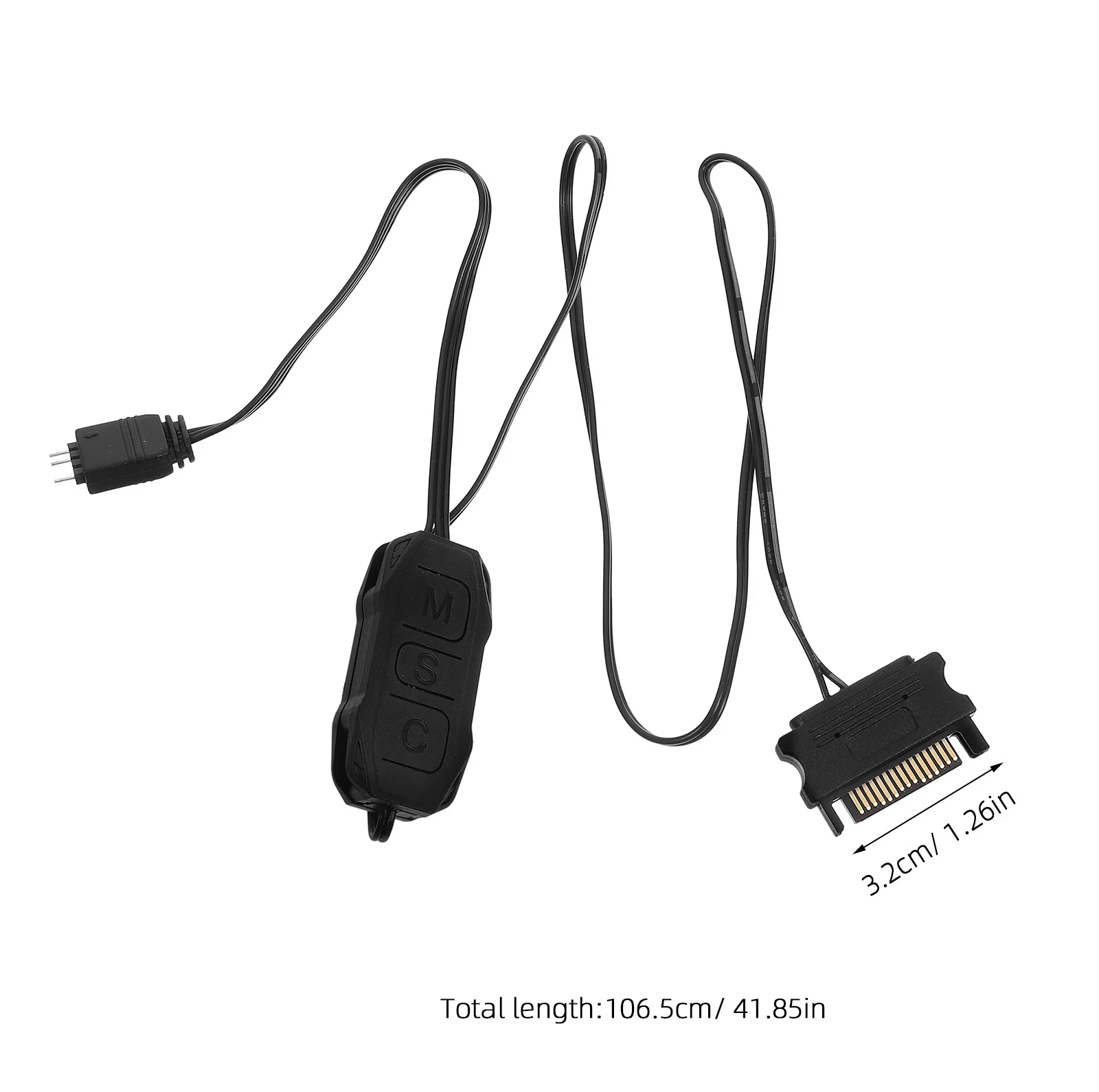 1 set 1 set controller RGB con adattatore LED indirizzabile multicanale per dock di espansione modding desktop da gioco per PC