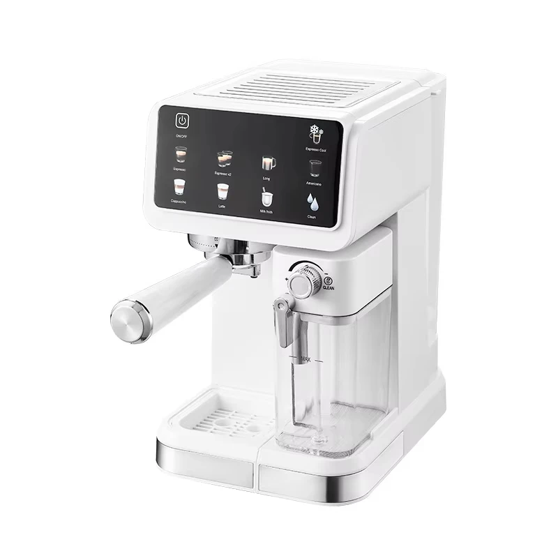 

Home espresso machine with high-pressure automatic milk frother function and smart color screen