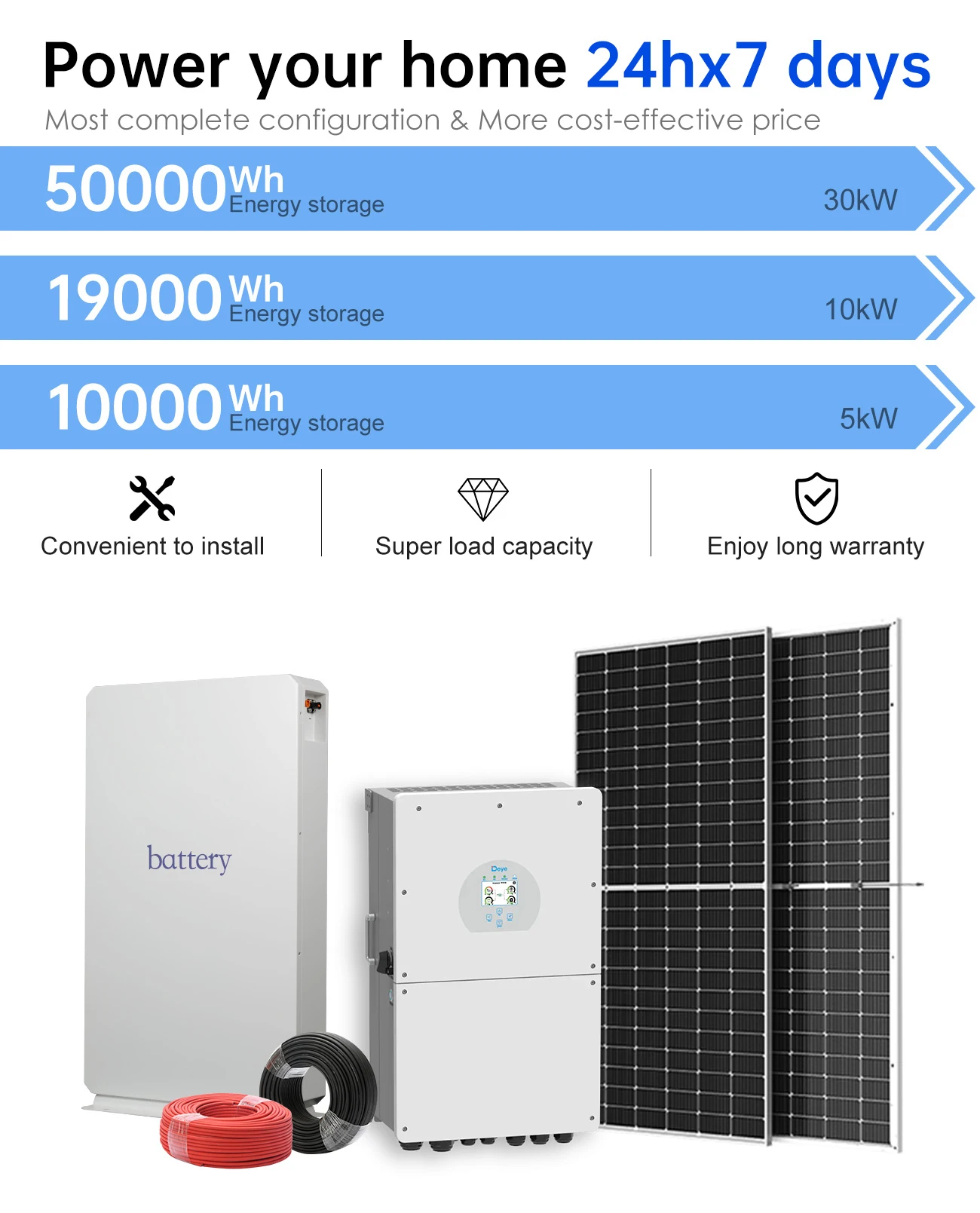 Solar Energy System 30 kw Hybrid 12 kw Complete Hybrid Solar System 20 kw Solar System on Grid