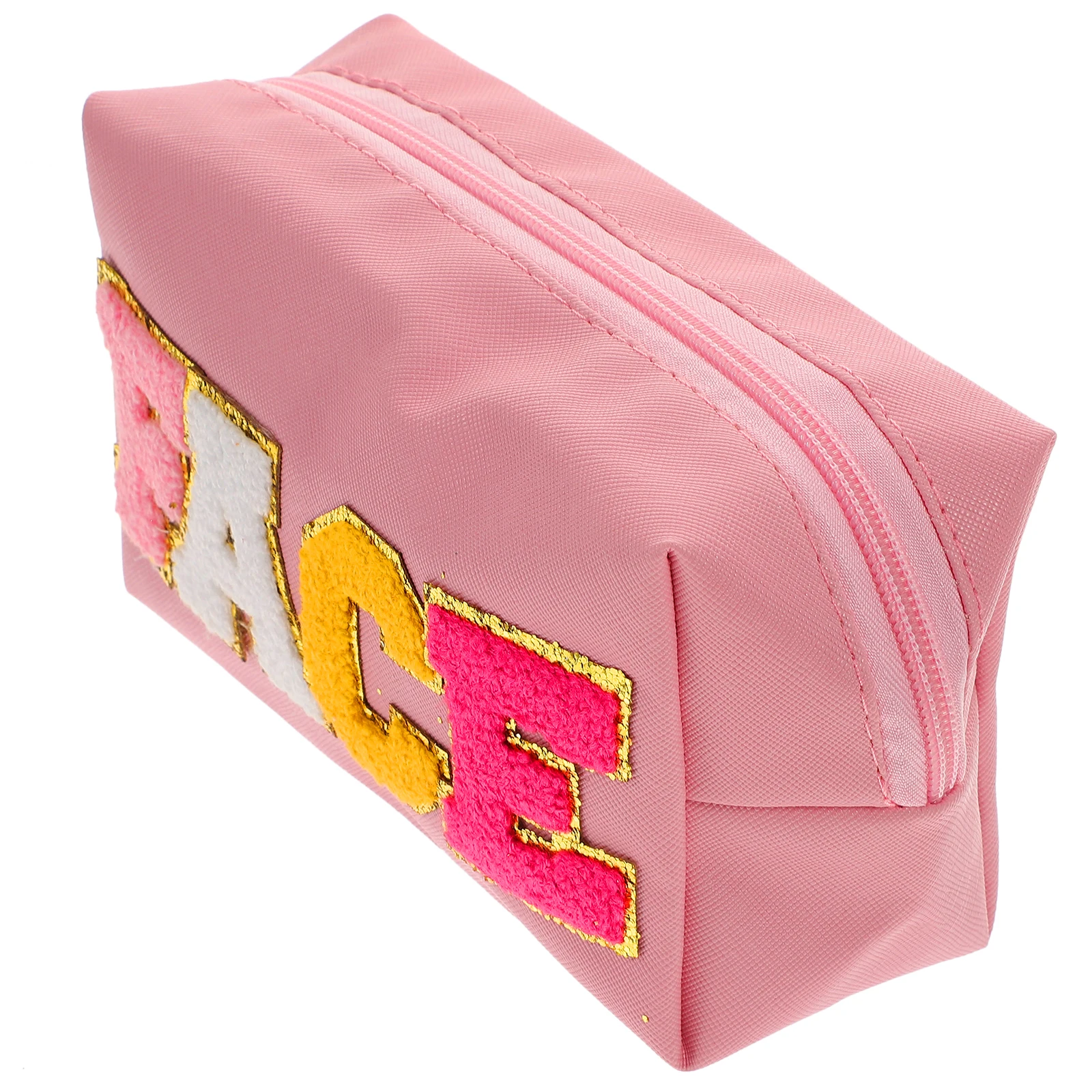 

Large Capacity Pink PU Makeup Bag Travel Toiletry ganizer High Quality Storage For Teen Girls Simple Zipper Practical Portable