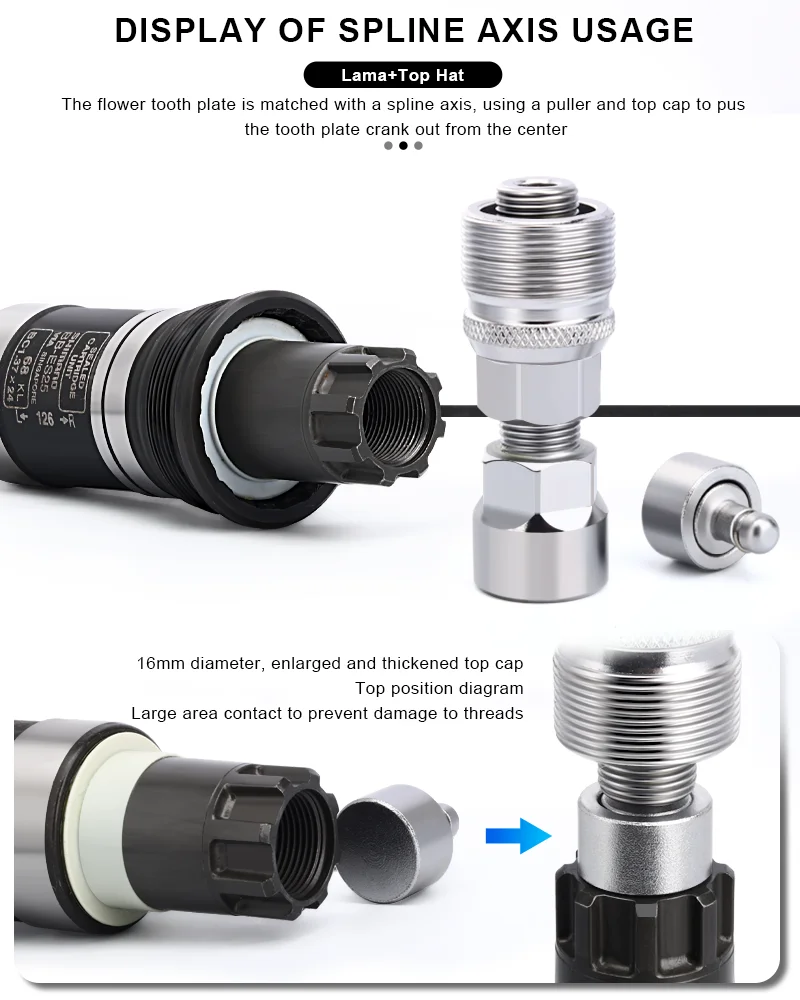 Profesjonalny ściągacz do korbowodów rowerowych, narzędzie do demontażu korbowodów, ściągacz do kół korbowych, narzędzie do naprawy pedałów i korbowodów.