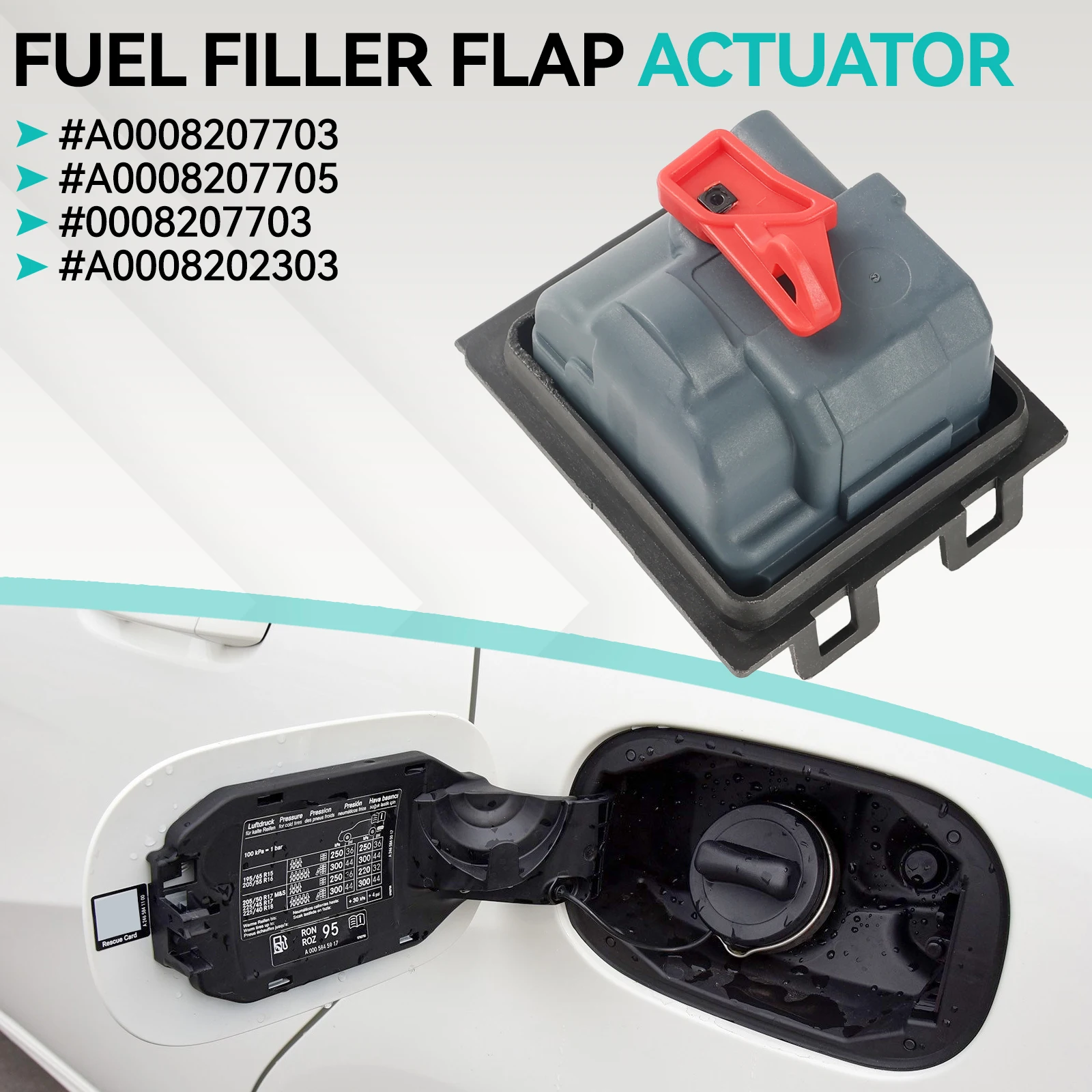 A0008207703 A0008207705 for Mercedes-Benz W176 W246 W117 W205 X156 W166 R23 W222 Fuel Filler Flap Locking Motor Cap 0008207703