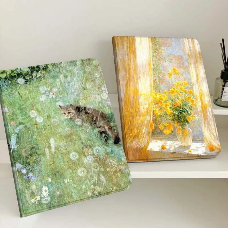 

Kitten Grass Dandelion Field Gift Tablet Case For Samsung Tab Galaxy S6 S11 A A7 A8 A9 A11 10.1 10.4 10.5 Plus Lite