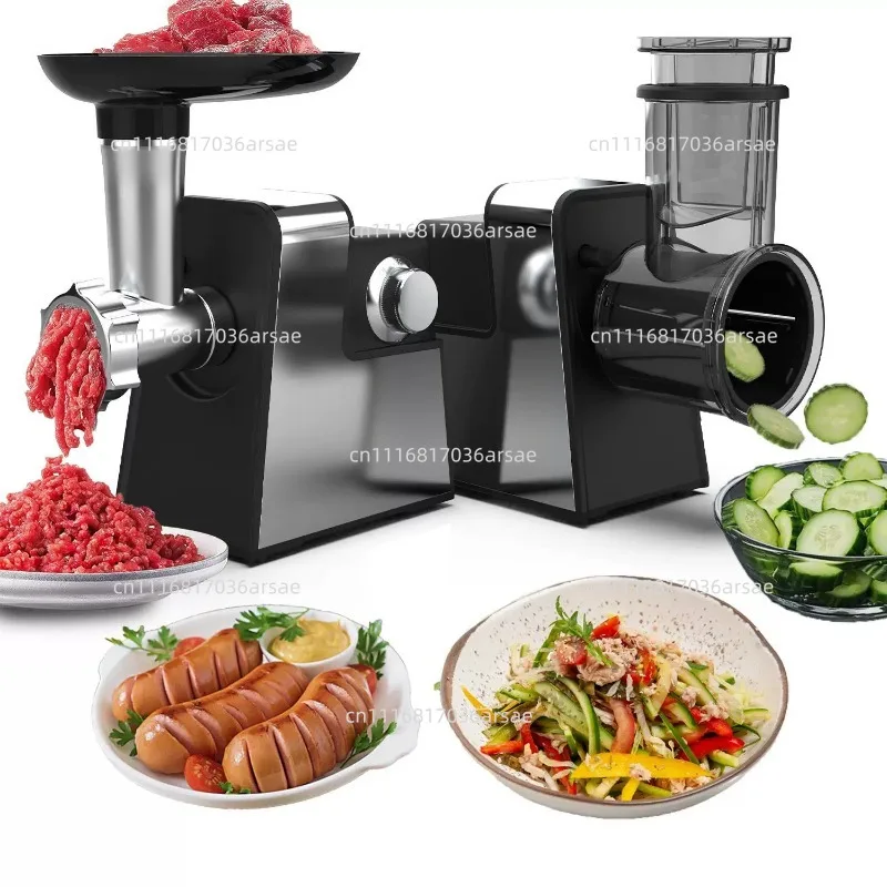 Double Speed Regulation Household Electric Multi-functional Vegetable Cutting and Sausage Meat Grinder