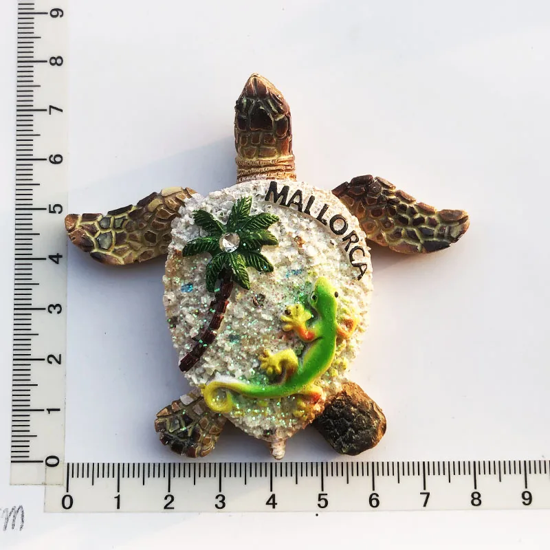 

New Mallorca Turtle Fridge Magnet Cultural Landscape Message Stickers Tourism Souvenir Resin Craft Decoration