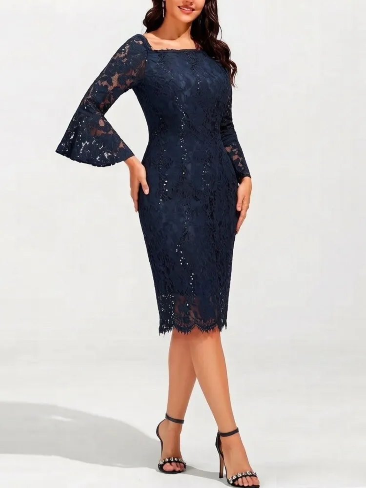 

Платья больших размеров L-5XL для женщин: весенне-летние повседневные платья-миди с длинным рукавом в уличном стиле, размеры 3XL, 4XL, оверсайз