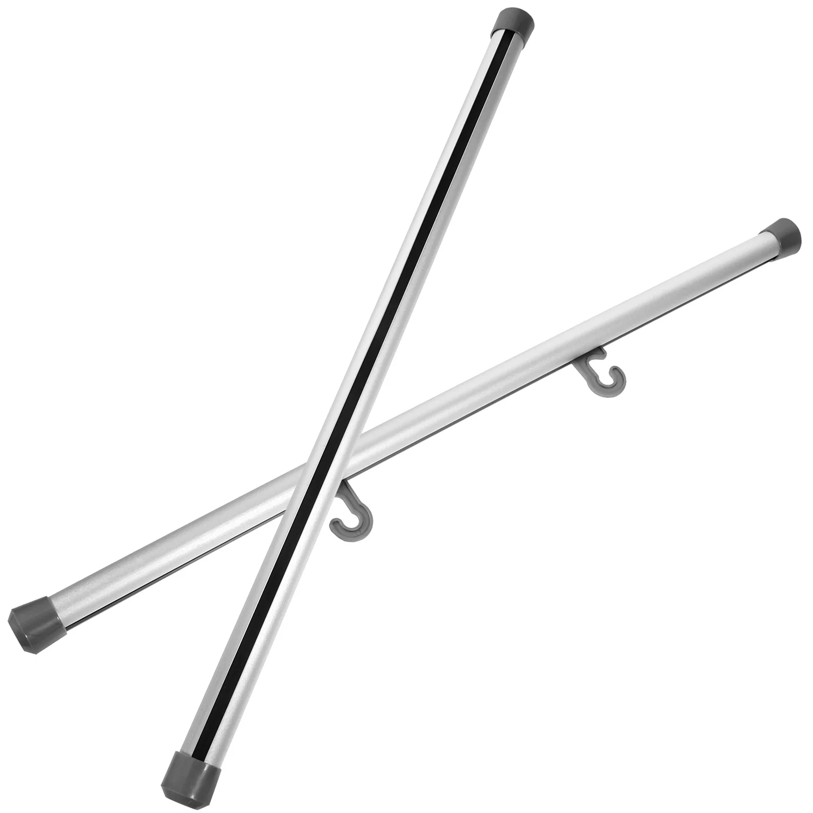 

2 Pcs Advertising Pole 33cm Diameter 1.4cm Aluminum Alloy Hanger Lightweight Clips Easy Use Change Photos Posters