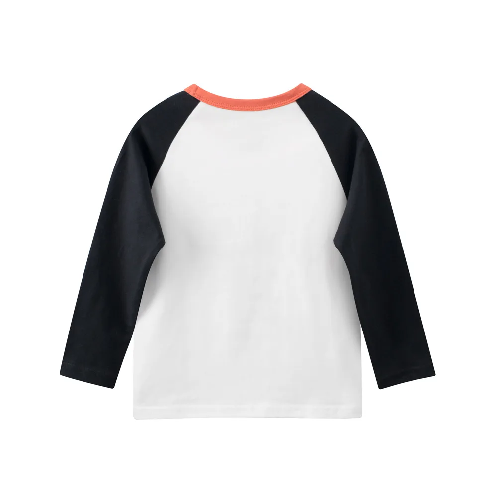 1-9T Girls Boys Cotton Long Sleeve T‑Shirt Cartoon Camping Dog Print Crew Neck Kids Casual T‑shirt Daily Tops