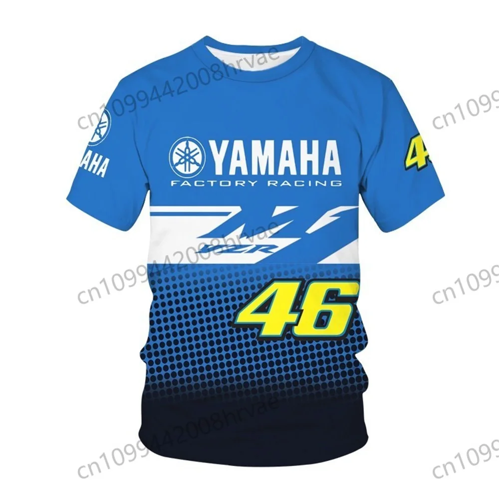 Summer casual loose-fitting Yamaha 46 sports T-shirt, suitable for motorcycle racing short-sleeved, unisex 2026