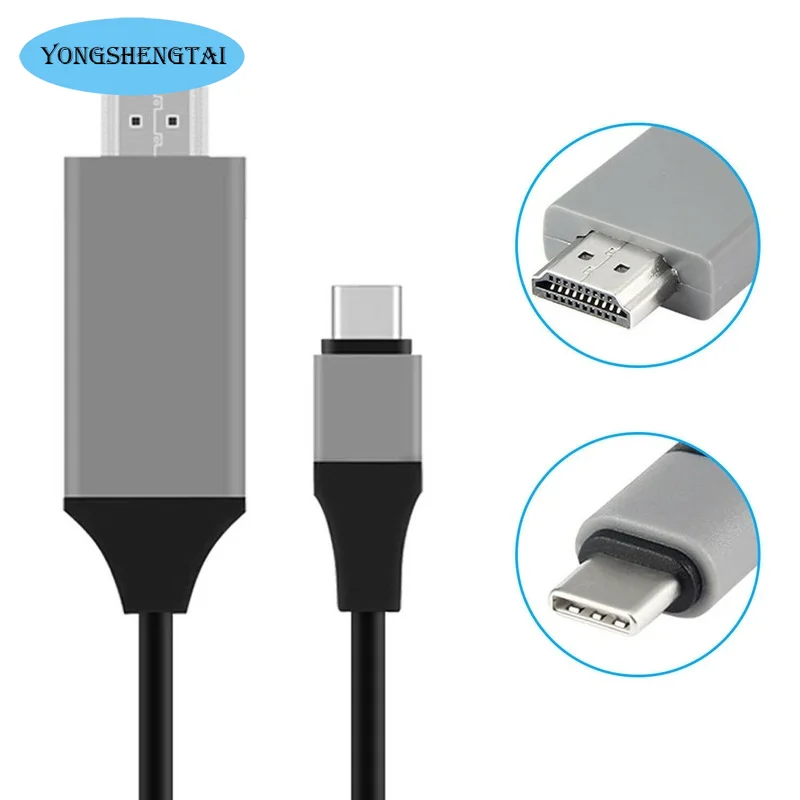 

Совместимый с USB Type-C HDMI, 2,0 able 4K HD 2M Audio и Ethernet для MacBook Samsung S10 Huawei Mate P20 Pro