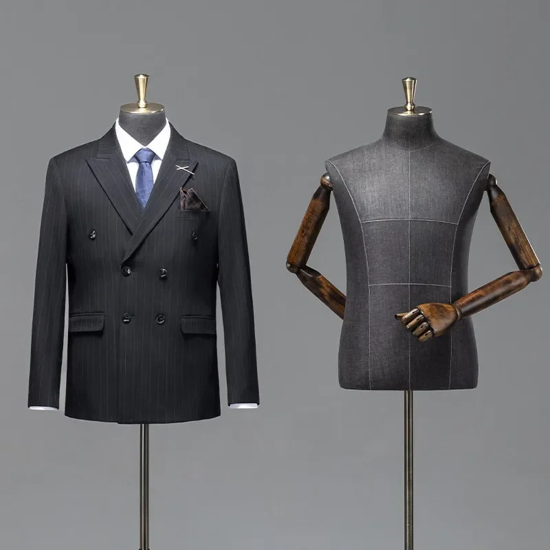 for Large Size Men Half Body Business Suit Mannequin Torso Display Dummy Model for Store Window Table Decoration Props