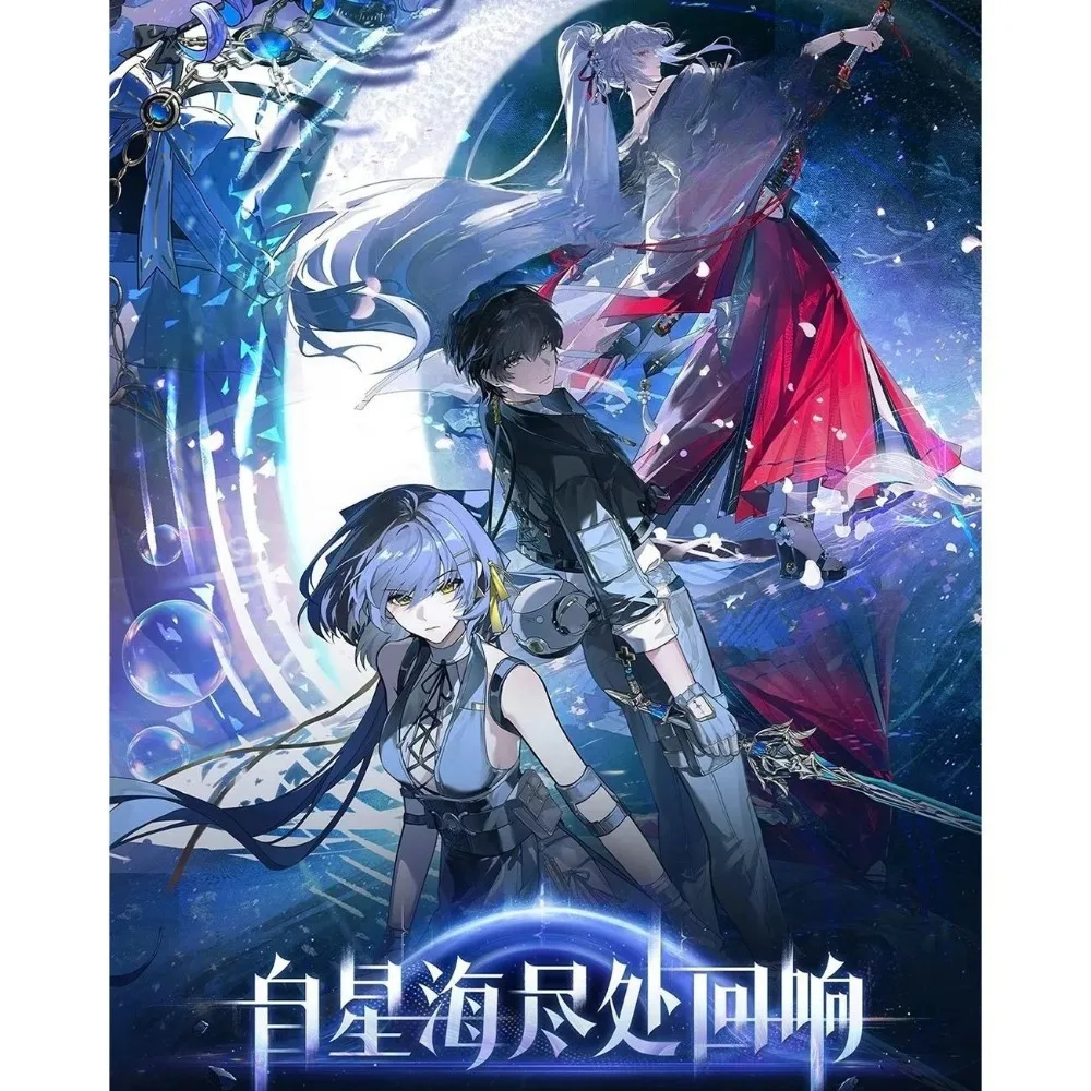Wuthering Waves 2nd Anniversary Star Sea Echo Series Hiyuki Acrylic Stand Model Plaque Handmade Trend Anime Collectible Keychain view 2